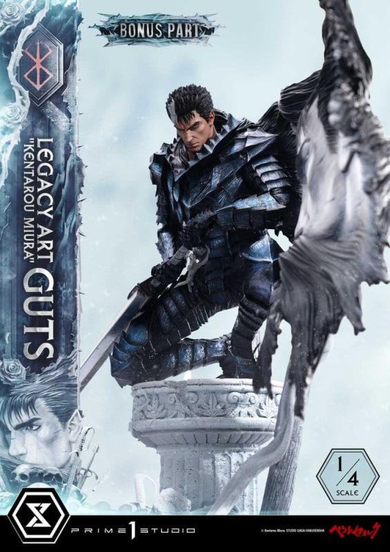 Berserk Legacy Art "Kentarou Miura" Statue 1/4 Guts Bonus Version 74 cm 4