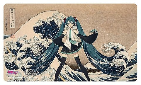 Hatsune Miku x Katsushika Hokusai iXima Desk Mat The Great Wave off Kanagawa/Fine Wind, Clear Mornin