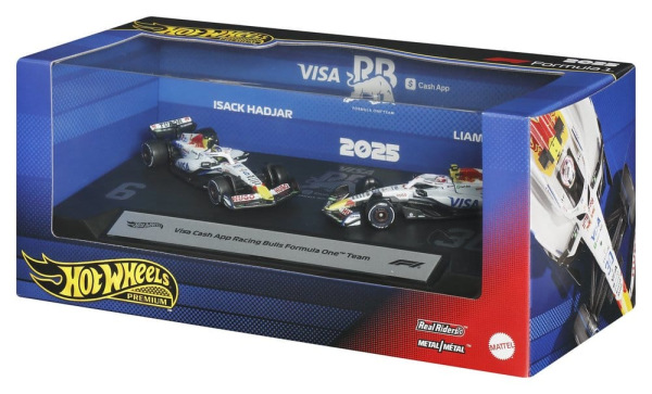 Formula 1 Hot Wheels Premium Die-Cast Vehicle 2-Pack 1:64 Team Visa Cash App Racing Bulls 4
