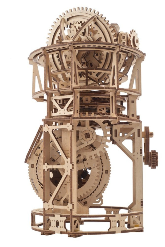 Ugears 3D Wooden Puzzle Sky Watcher Tourbillon Table Clock 13