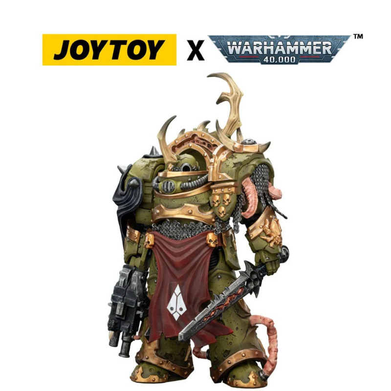 Warhammer 40,000 Action Figure Death Guard Blightlord Terminator 3 with Combi-bolter and Bubotic Bla 2