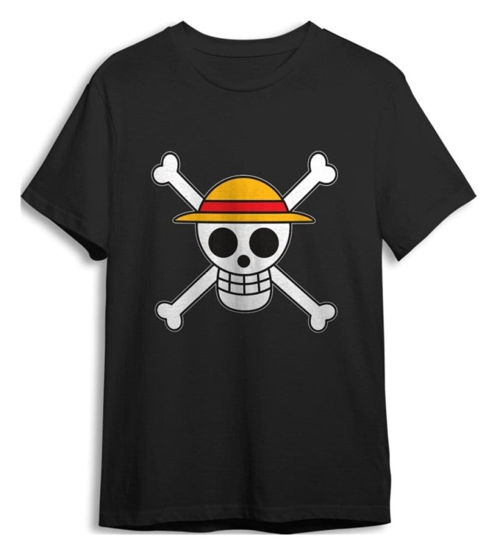 One Piece T-Shirt Skull Black Size M 1