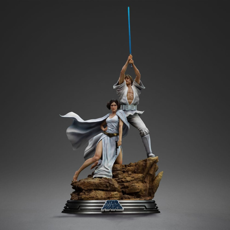Star Wars Deluxe Art Scale Statue 1/10 Luke and Leia 41 cm 3