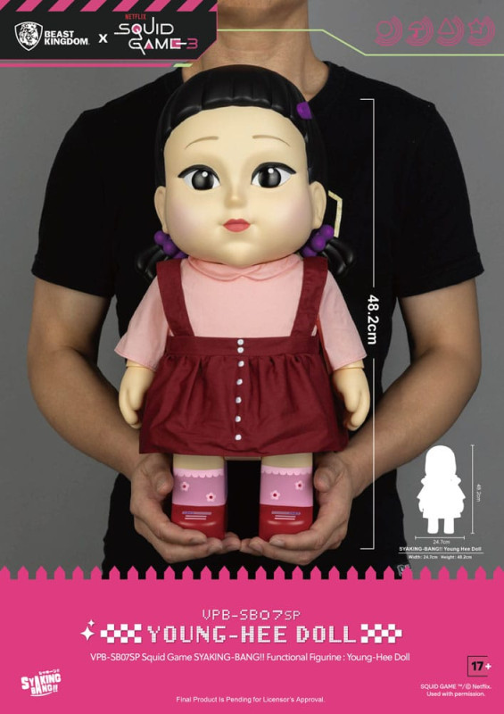 Squid Game Syaking Bang Figure/Coin Bank Young-Hee Doll Season 3 48 cm 7