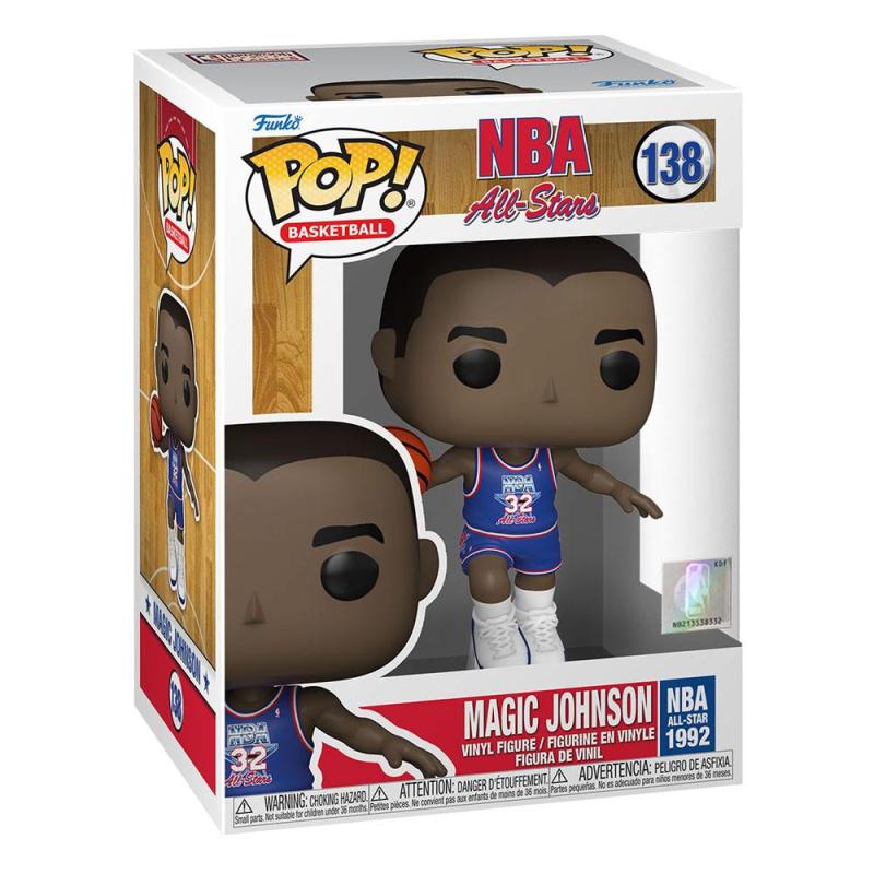 NBA Legends POP! Basketball Vinyl Figure Magic Johnson (Blue All Star Uni 1991) 9 cm 1