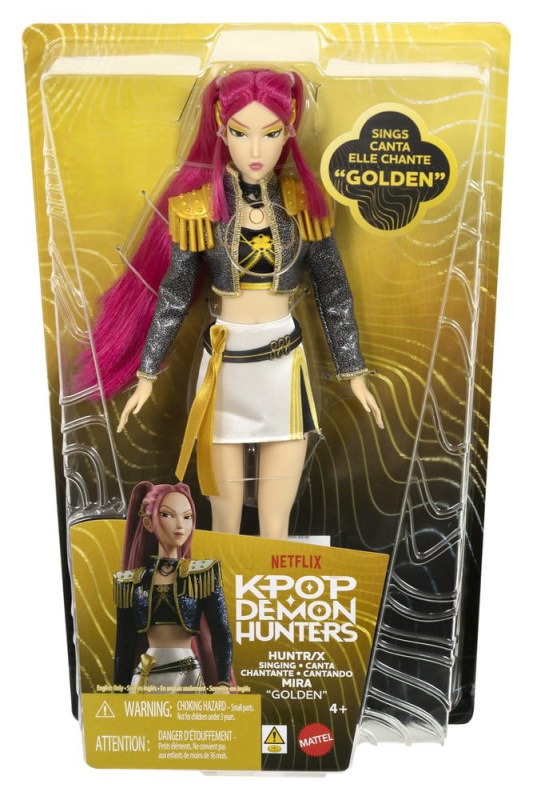 KPop Demon Hunters Singing Doll Huntrix Mira (Golden) 1