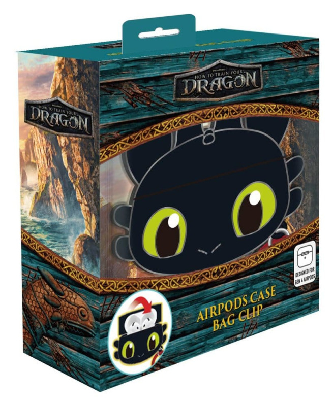 How to Train Your Dragon 3D Foam Airpods Case Bag Clip Toothless Display (12) 1