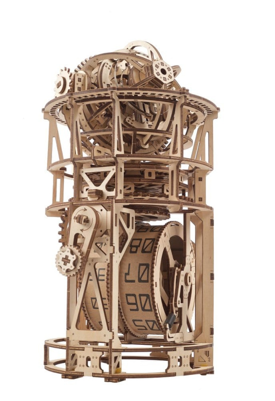 Ugears 3D Wooden Puzzle Sky Watcher Tourbillon Table Clock 6