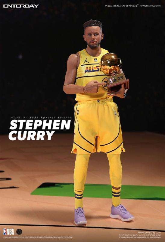 NBA Collection: Stephen Curry All Star 2021 1/6 Real Masterpiece Action Figure - Enterbay