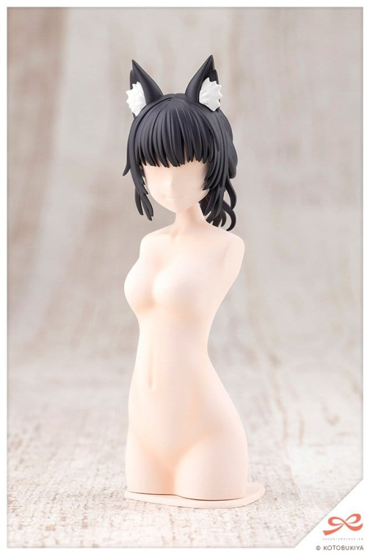 Sousai Shojo Teien Model Kit Accessory Set Arranged Wigs Animal Ears Messy Bun Fox 9 cm 1
