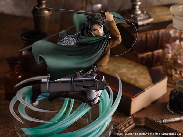 Attack on Titan PVC Statue 1/6 Humanity's Strongest Soldier Levi 23 cm