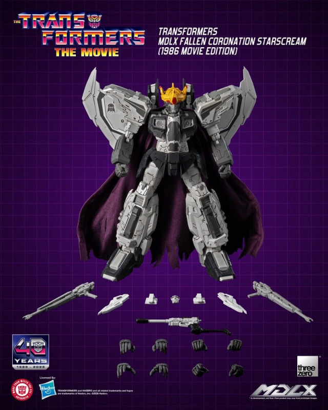 Transformers MDLX Action Figure Fallen Coronation Starscream (1986 Movie Edition) 20 cm 1