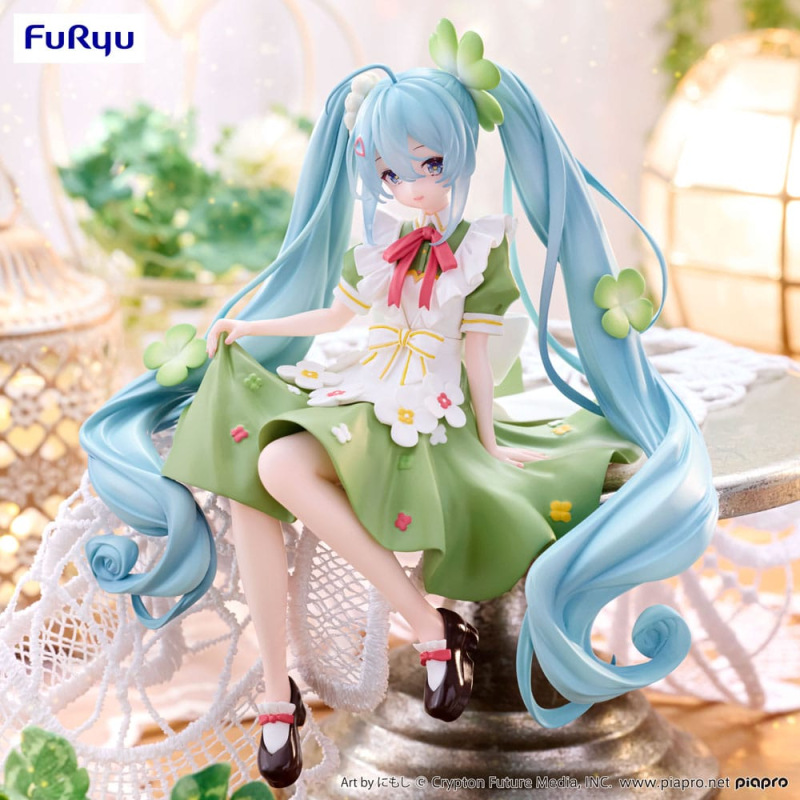 Hatsune Miku Noodle Stopper PVC Statue Flower Fairy Clover 15 cm 6