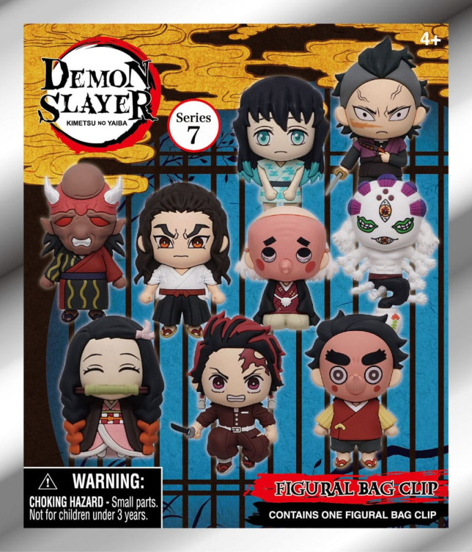 Demon Slayer 3D PVC Bag Clips Series 7 Display (24) 1