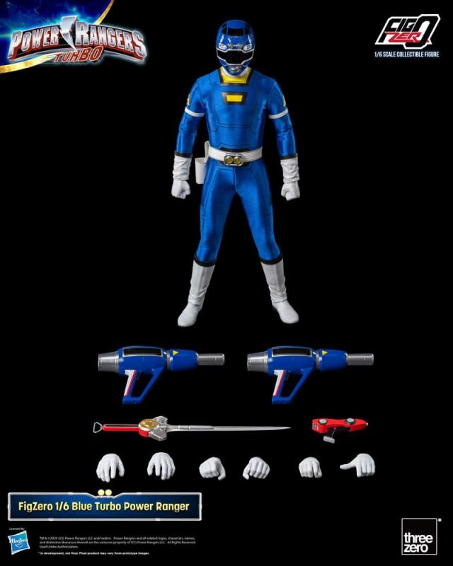 Power Rangers Turbo FigZero Action Figure 1/6 Blue Turbo Power Ranger 30 cm