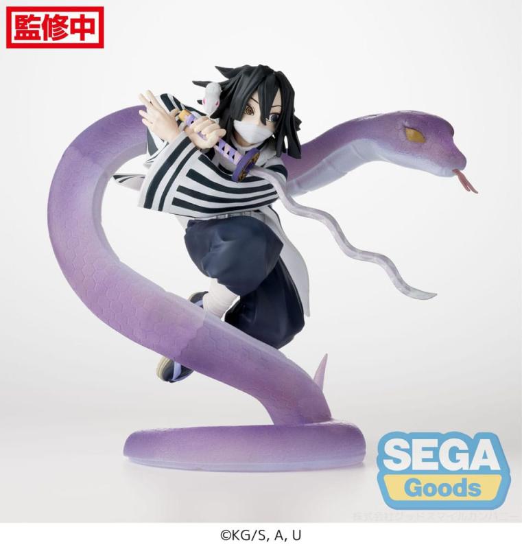 Demon Slayer: Kimetsu no Yaiba Xross Link Anime PVC Statue Obanai Iguro Hashira Training Arc 14 cm