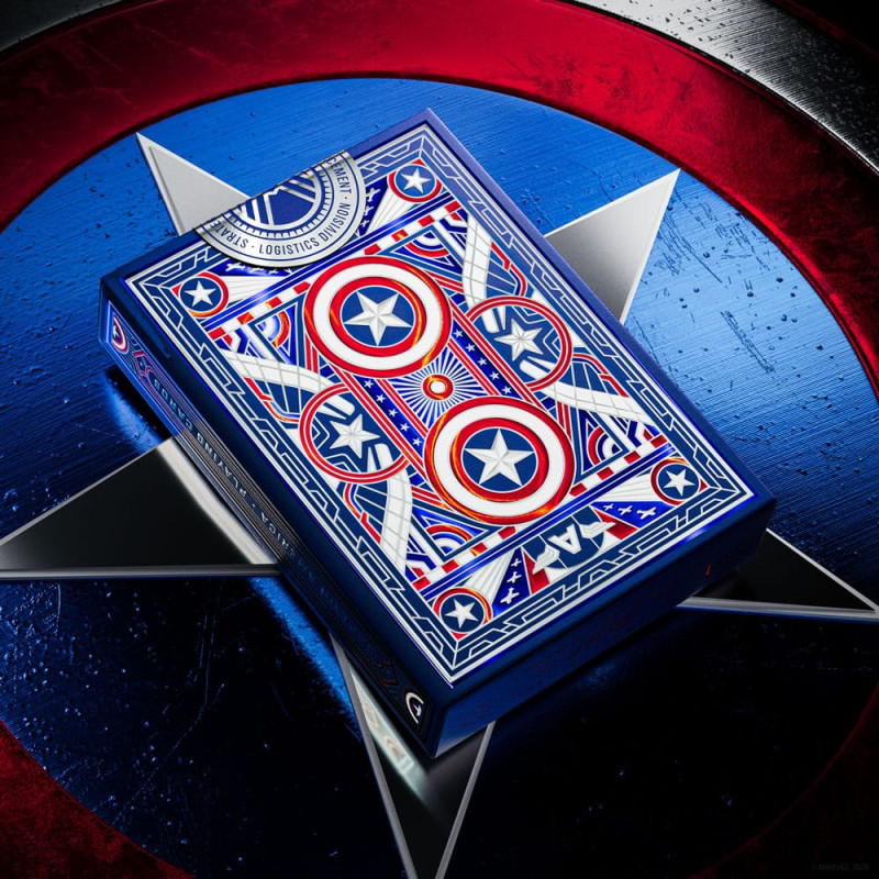 Captain America Playing Cards Patriotic Design 5