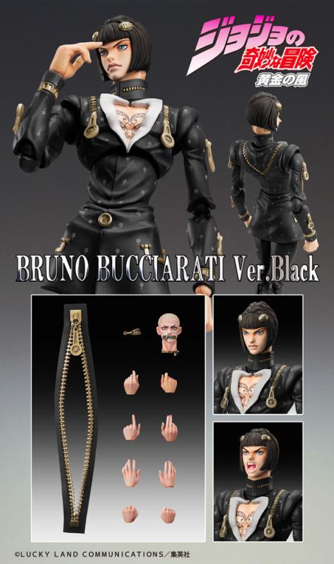 JoJo's Bizarre Adventure Part6 Stone Ocean Action Figure Chozokado (Bruno Bucciarati Ver. Black) 15