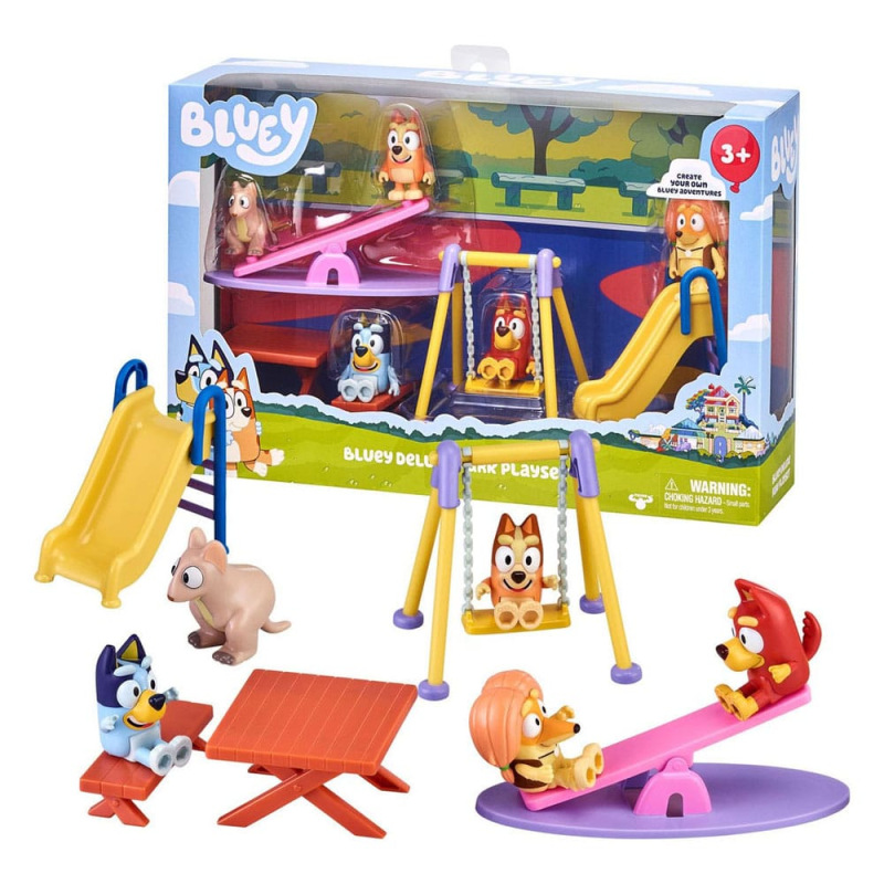 Bluey Mini Figure Playset Bluey Deluxe playground 1