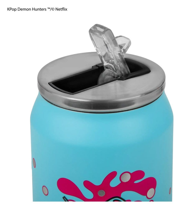 KPop Demon Hunters Thermal Straw Mug Soda Pop Can 4