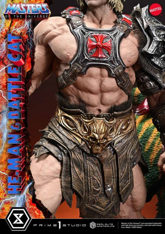 Masters of the Universe Real Elite Masterline Series Statue 1/4 He-Man & Battle Cat 86 cm 7