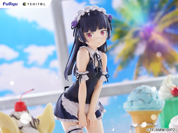 Ore no Imouto ga Konna ni Kawaii Wake ga Nai. Tenitol Tall PVC Statue Kuroneko swimsuits maid Ver. 2 12