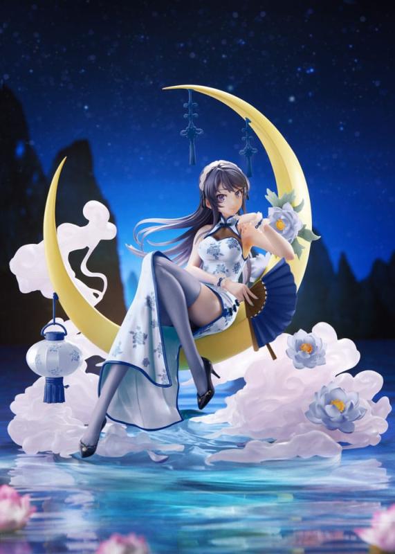 Rascal Does Not Dream of Bunny Girl Senpai PVC Statue 1/7 Mai Sakurajima White Mandarin Dress Ver. 2