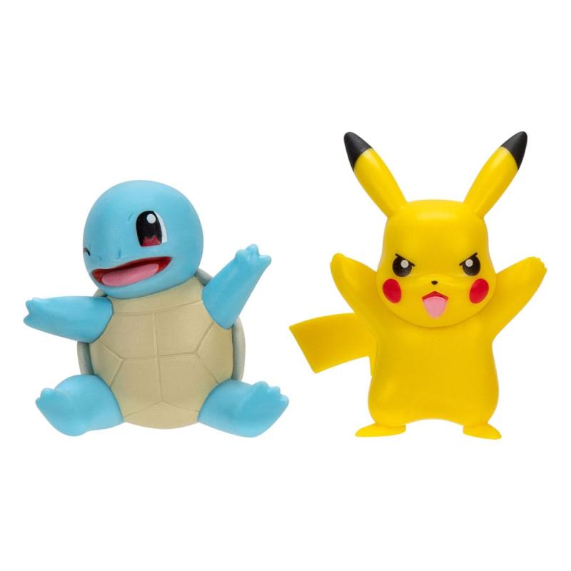 Pokémon Battle Figure First Partner Set Figure 2-Pack Squirtle #2, Pikachu #9