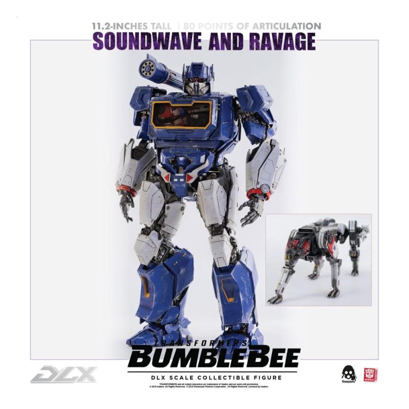 Transformers Bumblebee DLX Action Figure 2-Pack 1/6 Soundwave & Ravage 28 cm