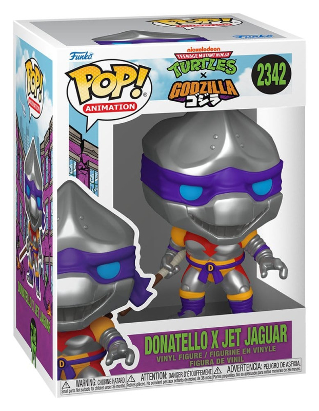 Teenage Mutant Ninja Turtles x Godzilla POP! Animation Vinyl Figure Donatello x Jet Jaguar 9 cm 1