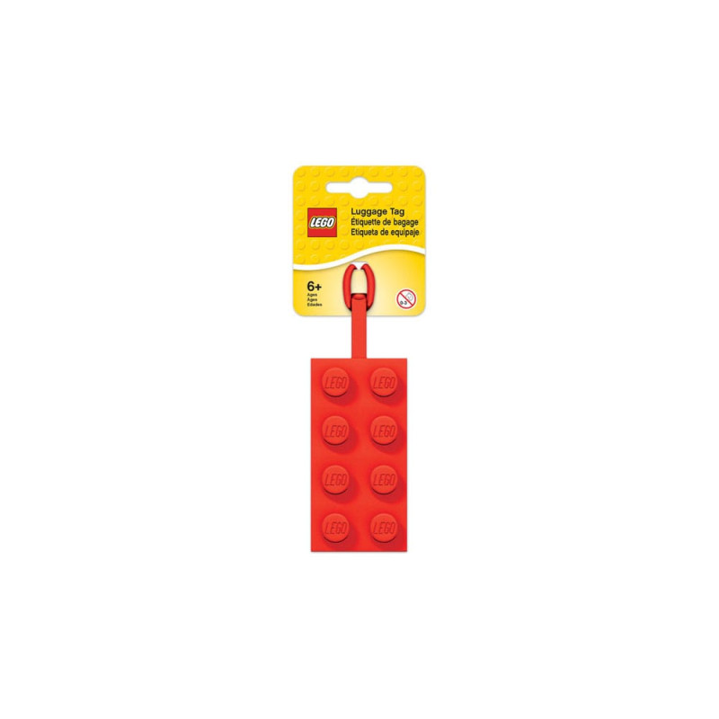 LEGO Luggage tag Red 10 cm