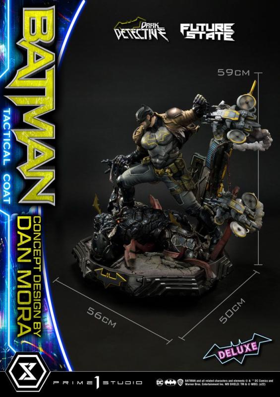 DC Comics: Batman Dark Detective Tactical Coat Design by Dan Mora 1/4 Deluxe Statue - P1