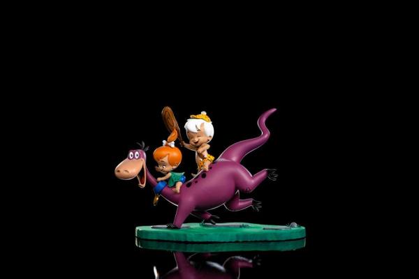 The Flintstones: Dino, Pebbles and Bamm-Bamm 1/10 Art Scale Statue - Iron Studios