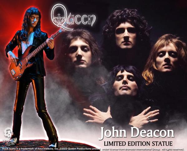 Queen: John Deacon II (Sheer Heart Attack Era) 23 cm Rock Iconz Statue - Knucklebonz