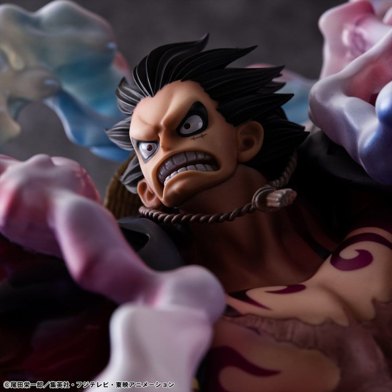 One Piece Portrait.Of.Pirates SA-Maximum PVC Figure Monkey D. Luffy Gear 4 Bounce-Man 10th Limited V 14