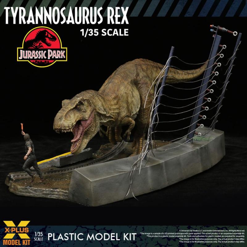 Jurassic Park Plastic Model Kit 1/35 Tyrannosaurus Rex 42 cm