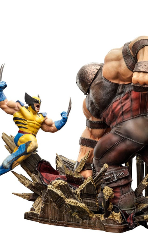 Marvel BDS Art Scale Statue 1/10 Wolverine vs Juggernaut heo EU Exclusive 30 cm 9