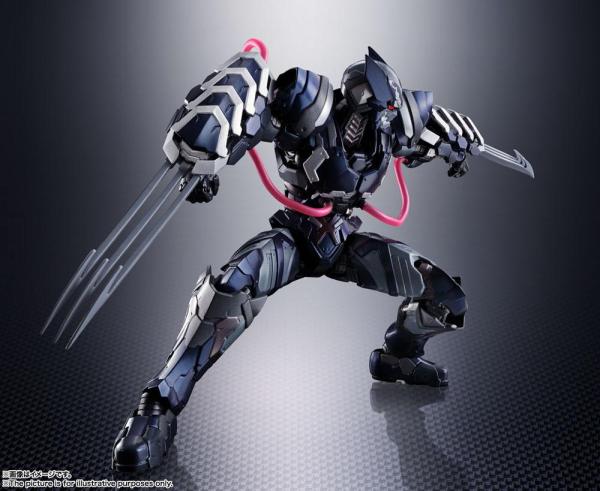 Tech-On Avengers: Venom Symbiote Wolverine 16 cm Action Figure - Bandai Tamashi