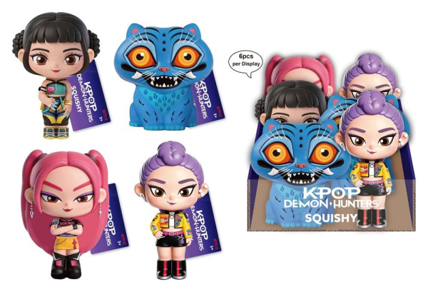 K-Pop Demon Hunters Squishy Figures Display (6)