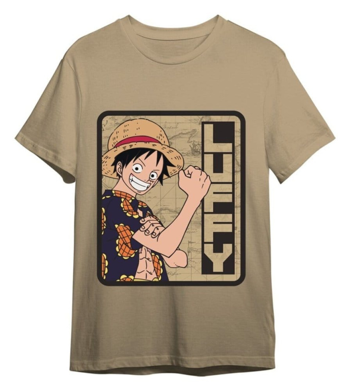 One Piece T-Shirt Monkey D. Luffy Sand Size XXL 1