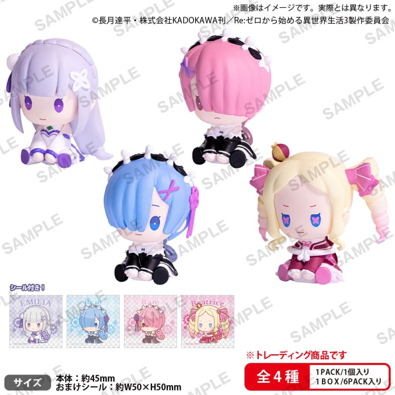 Re:ZERO -Starting Life in Another World PVC Figures Petatto Clockwork Mascot Box Ver. 5 cm Assortmen