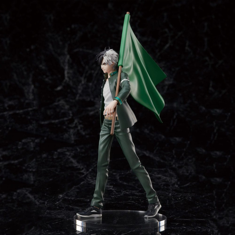 Wind Breaker Statue PVC Sakura Haruka Limited Edition with Bowfurylin School Flag 18 cm 2
