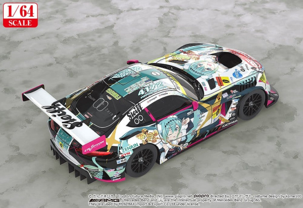 Hatsune Miku GT Project Vehicle 1/64 Good Smile Hatsune Miku AMG 2018 SUPER GT Ver. 7 cm 2