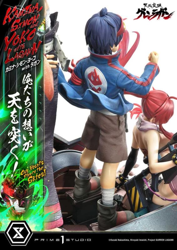 Gurren Lagann Ultimate Premium Masterline Series Statue 1/4 Kamina, Simon & Yoko with Lagann 97 cm