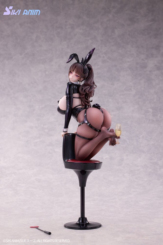 Original Character PVC Statue 1/6 Champagne and Bunny Girl Rose Black Stocking Ver. 31 cm