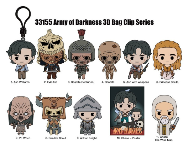 Army of Darkness 3D PVC Bag Clips Series 1 Blind Bag Display (24) 1