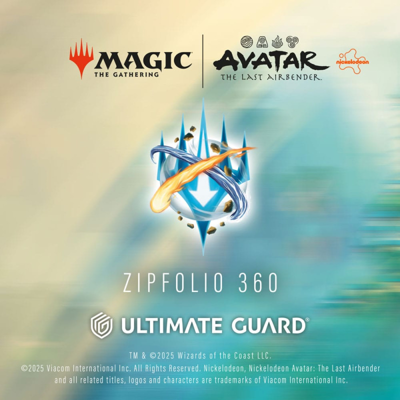 Zipfolio 360 Xenoskin Magic: The Gathering "Avatar: The Last Airbender" - Blue Main Character