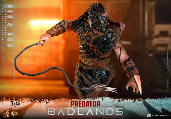 Predator: Badlands Movie Masterpiece Action Figures 2-Pack 1/6 Dek (Bone Bison Armor) and Bud 31 cm 3