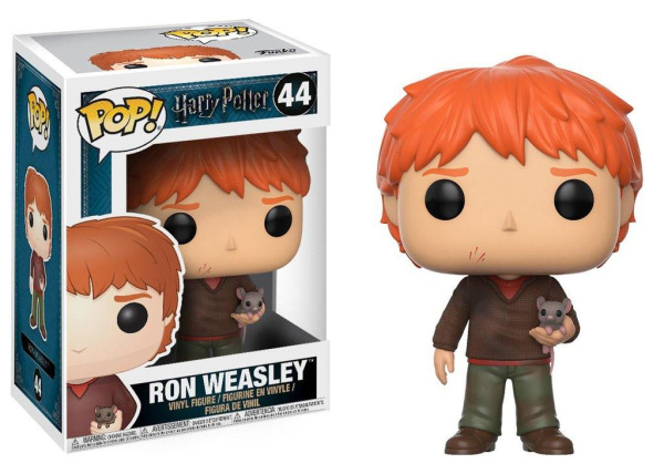 Harry Potter POP! Movies Vinyl Figure Ron Weasley with Scabbers 9 cm