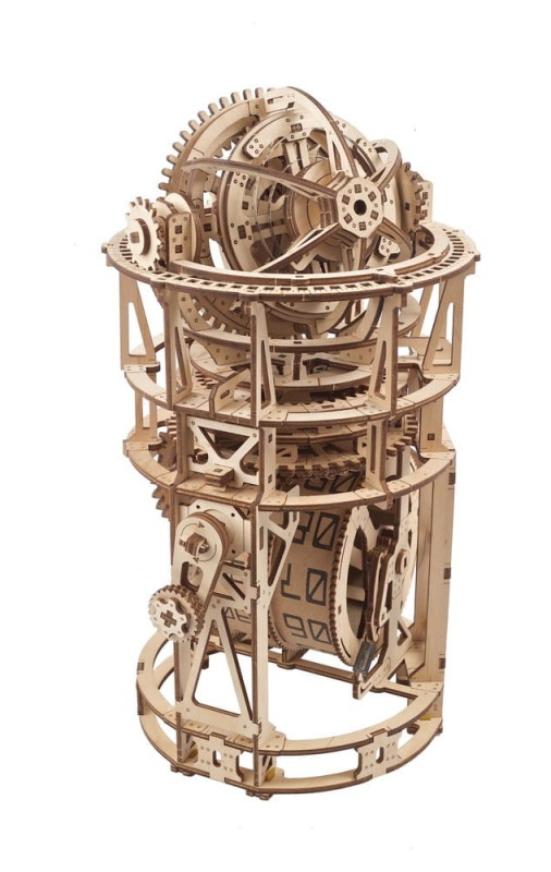 Ugears 3D Wooden Puzzle Sky Watcher Tourbillon Table Clock 7